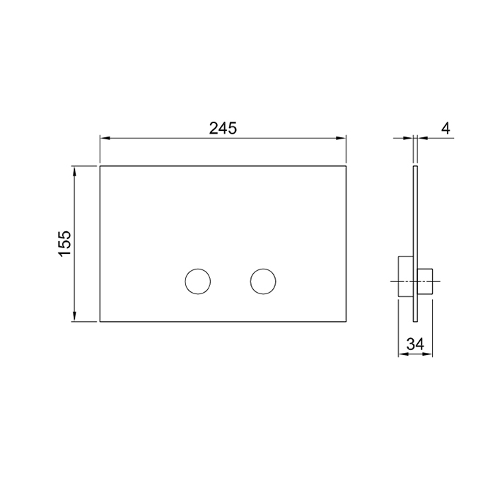 Fantini AF/21 Клавиша смыва для GEBERIT SIGMA8, SIGMA12, цвет: черный матовый 91 13 8402