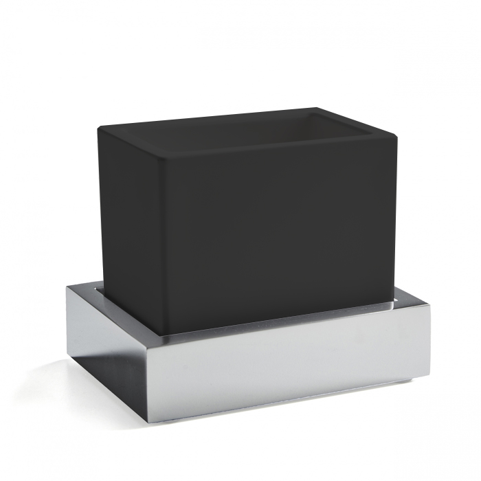 3SC SK 3.0 Стакан подвесной, композит Solid Surface, цвет: чёрный/хром SK03SL.NO