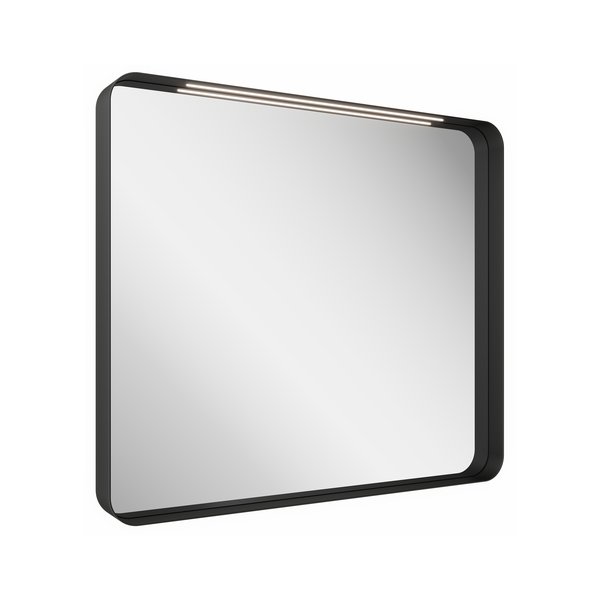 X000001570 Зеркало STRIP I 600x700 черное с подсветкой