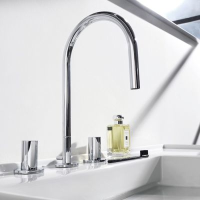3.1233.3.004.220.1 Laufen Kartell Смеситель для раковины, поворотный излив 166 мм, цвет: хром