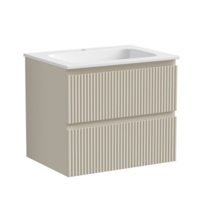 Тумба подвесная SANCOS Snob R 590х445х500, c двумя ящиками оснащенными доводчиками, Beige Soft , арт.SNR60CE