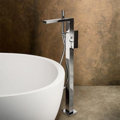 Fantini Mint Смеситель для ванны, напольный, цвет: хром 34 02 F080B