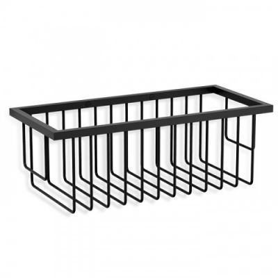 Decor Walther WA WND1 Корзина универсальная 26x12x9.5см для душа, подвесная, цвет: черный матовый 703260