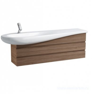Тумба с раковиной Alessi Laufen 4.2436.0.097.630.1 цвет: орех/белый