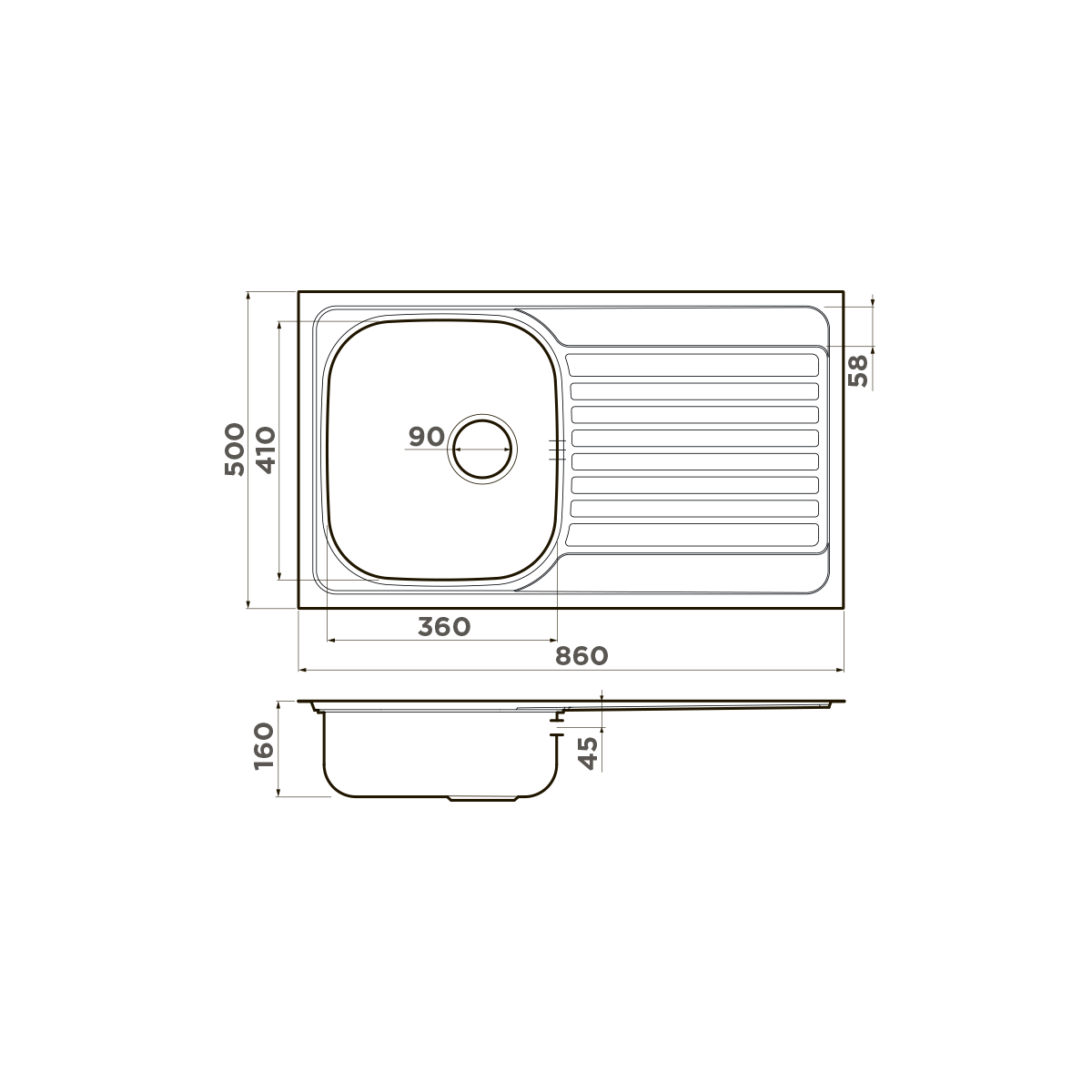 Кухонная мойка Omoikiri Kashiogawa 86-IN 4993453 нержавеющая сталь