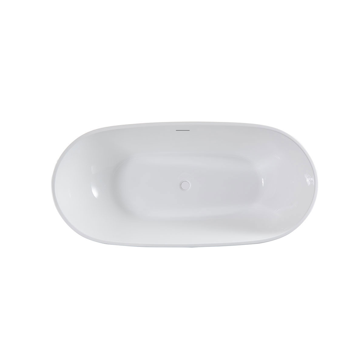 Ванна акриловая Vincea VBT-408-1600 1600*815*580, цвет белый, щелевой перелив