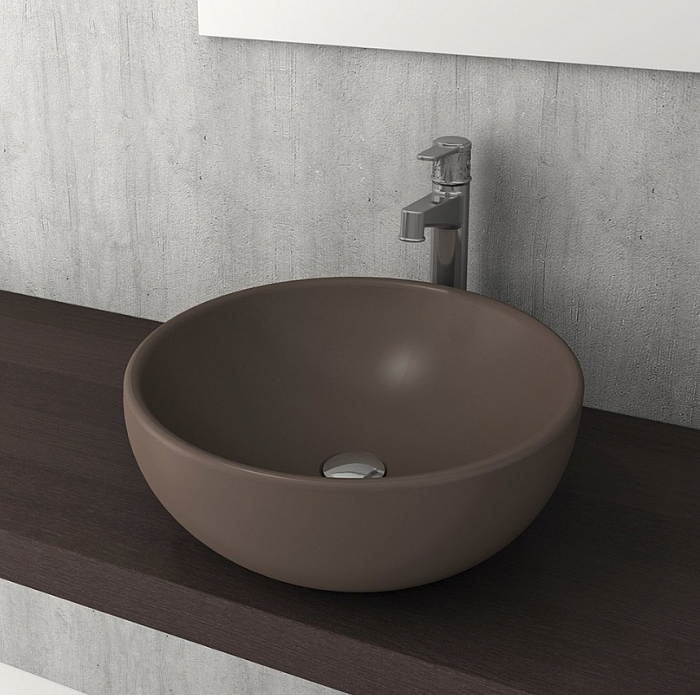 Раковина круглая 45 см Bocchi Roma Vessel 1119-025-0125 кофейный матовый