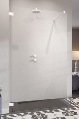 Душевая перегородка 150 см ESSENZA PRO WHITE WALK-IN