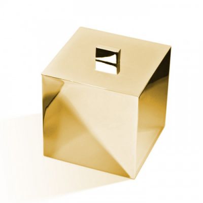 Decor Walther Cube DW 3560 Баночка универсальная 13x13x14.5см, с крышкой, настольная, цвет: золото 846520