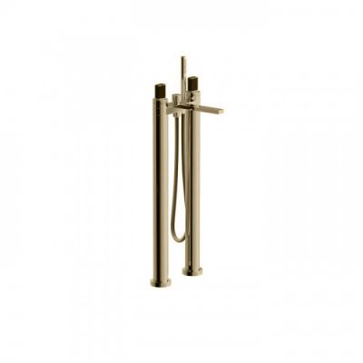 Fantini Venezia In Смеситель для ванны, напольный, излив: 215 мм, цвет: Matt British Gold PVD 29 P6 N580SB