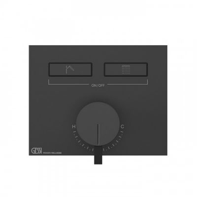 Gessi Hi-Fi Смеситель для душа, с включением до 2 источника одновременно, внешняя часть, цвет: black XL 63079#299