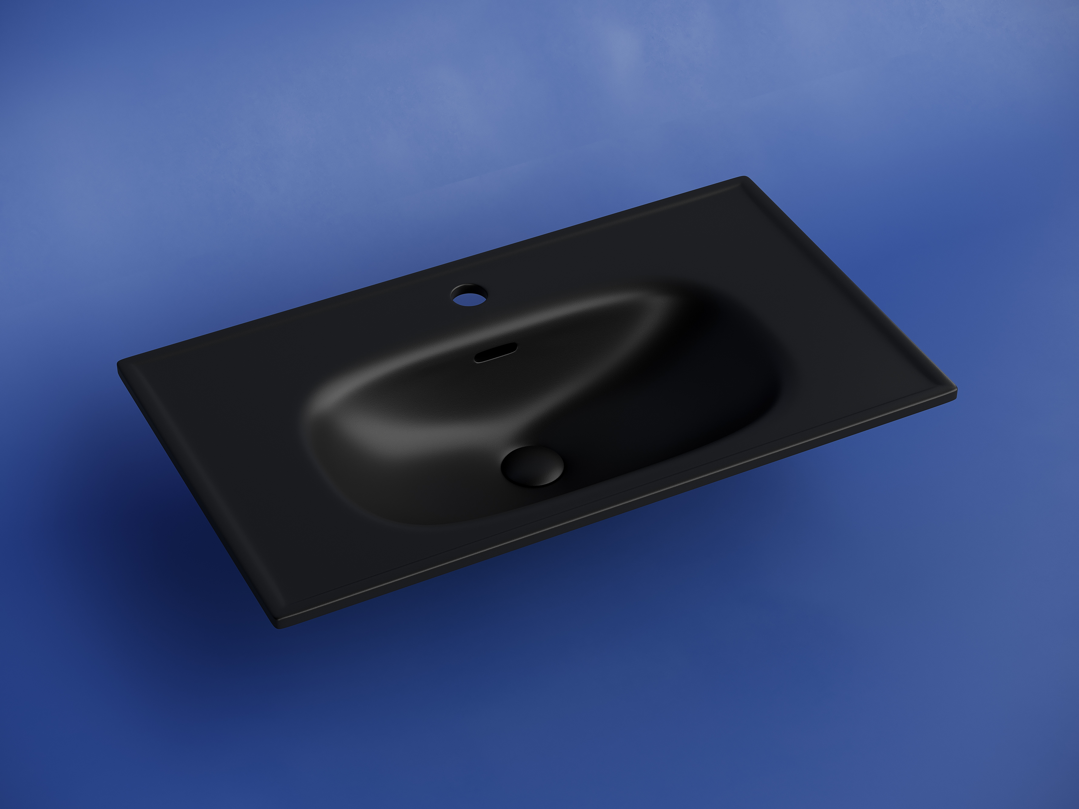 CN13002MB Ceramica Nova Раковина накладная Sabo 800x460x130 черный матовый