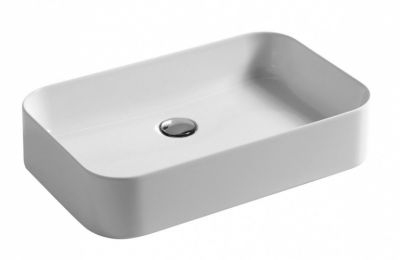 Disegno ceramica Slim, накладная прямоугольная рак. с закругл. краями 60х38 см, цвет beaver SL06038055