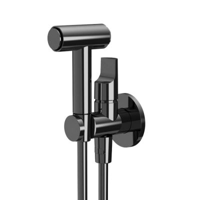 F2320/4CS Гигиенический душ, Fima Carlo Frattini, Collettivita', цвет-брашированный чёрный хром