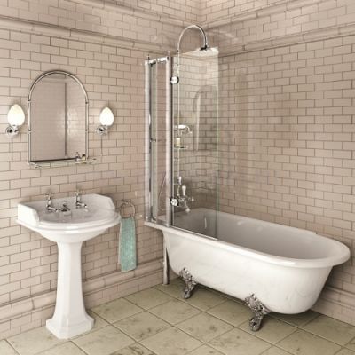 Ванна на лапках 170x75 Burlington Hampton левая E13