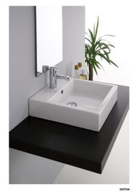 Neroceramica, раковина Gotha 47х47хh12, цвет белый