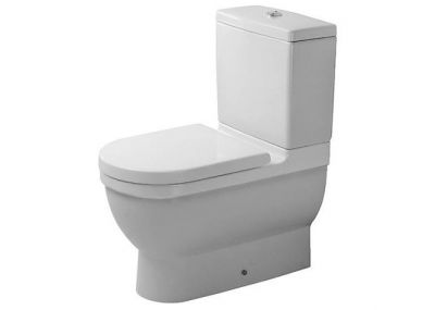 Duravit Starck 3 Бачок для унитаза моноблок с механизмом 2го смыва - кнопка хром 128090000