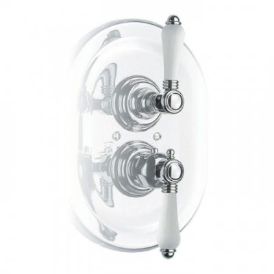 Nicolazzi Petit Mont Blanc Встраиваемый смеситель, 3/4” с запорным вентилем, цвет: хром, ручки Petit Mont Blanc 4909CR78