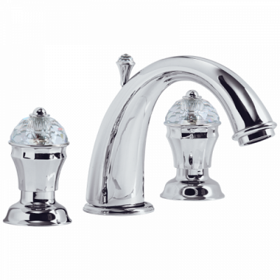 KORONA Смеситель для раковины на 3 отв., ручки SWAROVSKI ML.KRN-4712.CR