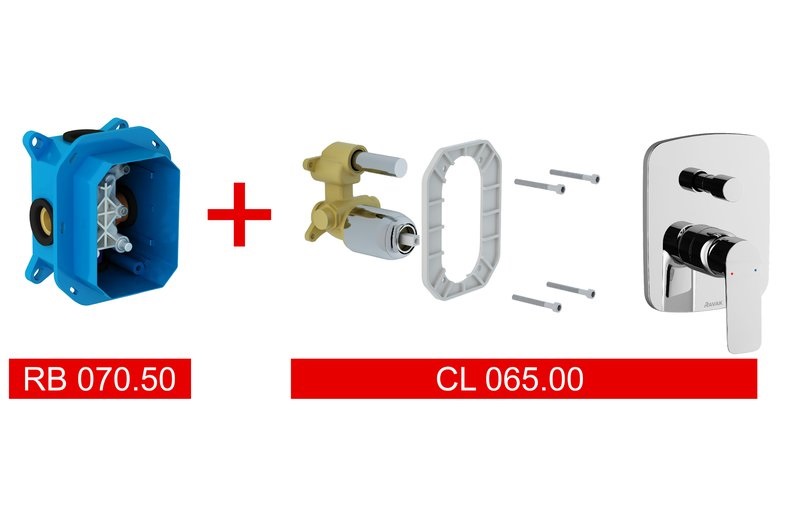Смеситель встраиваемый RAVAK Classic CL.065.00 (X070088)