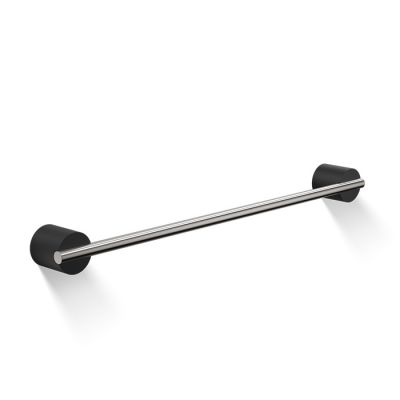 975165 Decor Walther Black Stone HTE45 Полотенцедержатель 45см, подвесной, цвет: черный матовый / сталь матовая