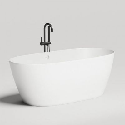Salini Sofia Light Ванна отдельностоящая 165х75, с переливом, мат-л: S-Sense, цвет: белый глянцевый 103711G