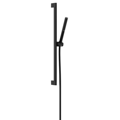 24372670 Hansgrohe Pulsify Душевой гарнитур, с ручным душем 1jet EcoSmart и душевой штангой 65 см, цвет: черный матовый