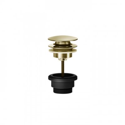 GESSI 316 Донный клапан нажимной &ldquo;Stop&amp;Go, для раковин без перелива, цвет: Brushed Brass PVD 54599#727
