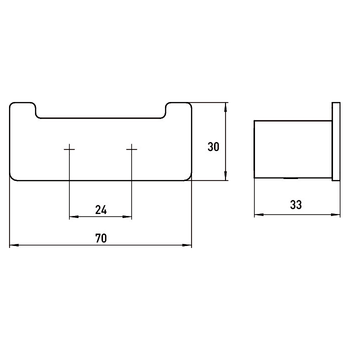 Emco Loft Двойной крючок, подвесной, цвет: хром 0575 001 02