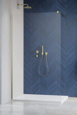 Душевая перегородка 140-180x150-200 Modo New Brushed Gold II