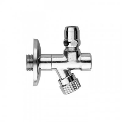 Gattoni Accessori Угловой вентиль с фильтром 1/2"x3/8" без цангового зажима, цвет хром 1220/00C0