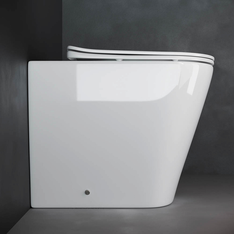 Унитаз приставной Rimless, с крышкой плавного опускания Ceramica Nova Highlight CN1812