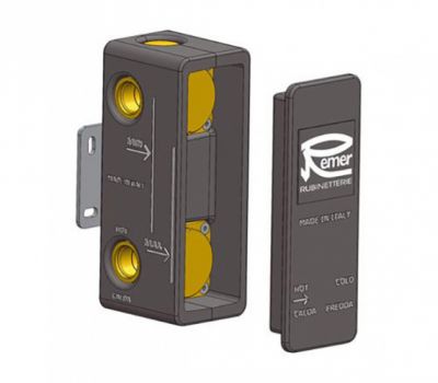 Скрытая часть смесителя на 2 потока Remer RRBOX92