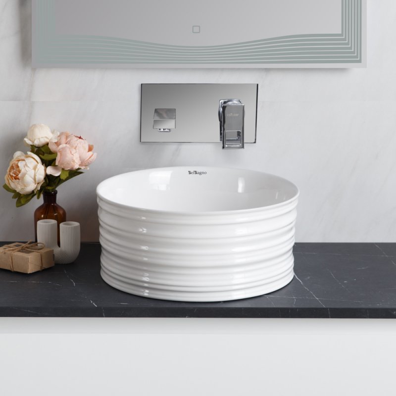 Раковина накладная рифлёная  BELBAGNO BB1497