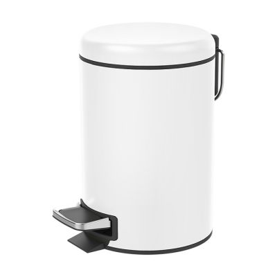 615750 Decor Walther Bin Ведро для мусора, с педалью, цвет: белый матовый