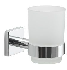 Gedy G-Fuji, настенный стеклянный стакан, цвет хром FJ10(13)