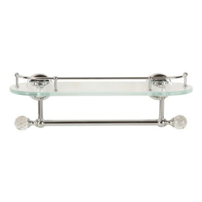 AMERIDA Полка c галереей L36 см, с полотенцедержателем, стекло/SWAROVSKI ML.AMR-60.429.CR