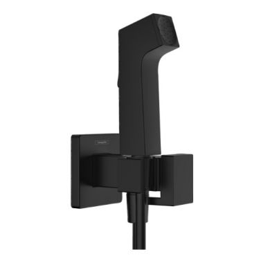 29233670 Hansgrohe Bidette E Гигиенический душ со смесителем, держатель, цвет: черный матовый