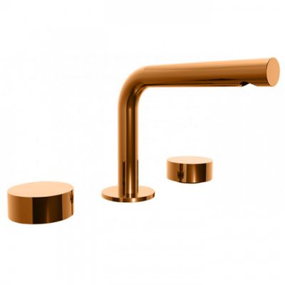Fantini AF/21 Смеситель для раковины, 3 отв., излив: 155 мм, цвет: Matt Copper PVD 27 P9 A204WF