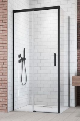 Душевой уголок 150x80 Radaway Idea Black KDJ профиль чёрный матовый
