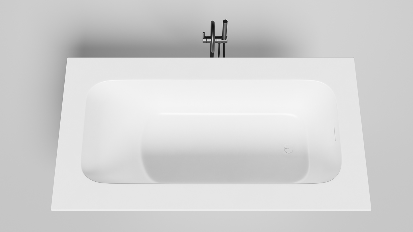 102114MF Salini ORLANDA PLUS KIT Ванна встраиваемая 190x100 покраска по RAL, матовая