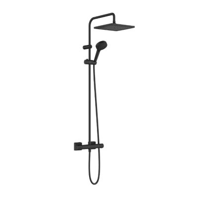 26427670 Hansgrohe Vernis Shape Душевая система, с термостатом, цвет: черный матовый