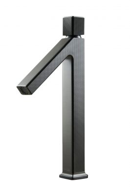 Maxonor ABSOLUTE PL11109.1-9 Смеситель для раковины высокий, графит матовый
