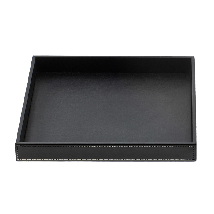 Decor Walther Brownie Tab S Лоток универсальный 12.5x9.5см, настольный цвет: черная кожа 931060