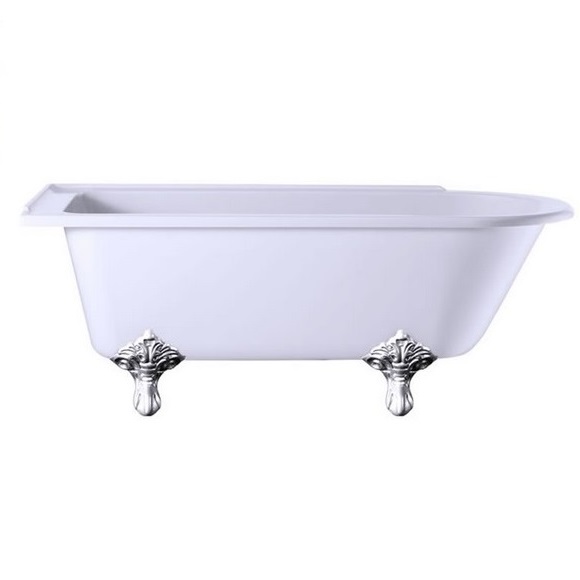 Ванна на лапках 170x75 Burlington Hampton левая E13