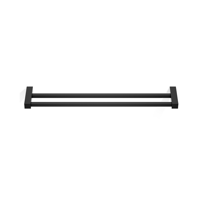 Decor Walther Corner HTD60 Полотенцедержатель 60см, двойной, подвесной, цвет: черный матовый 560460
