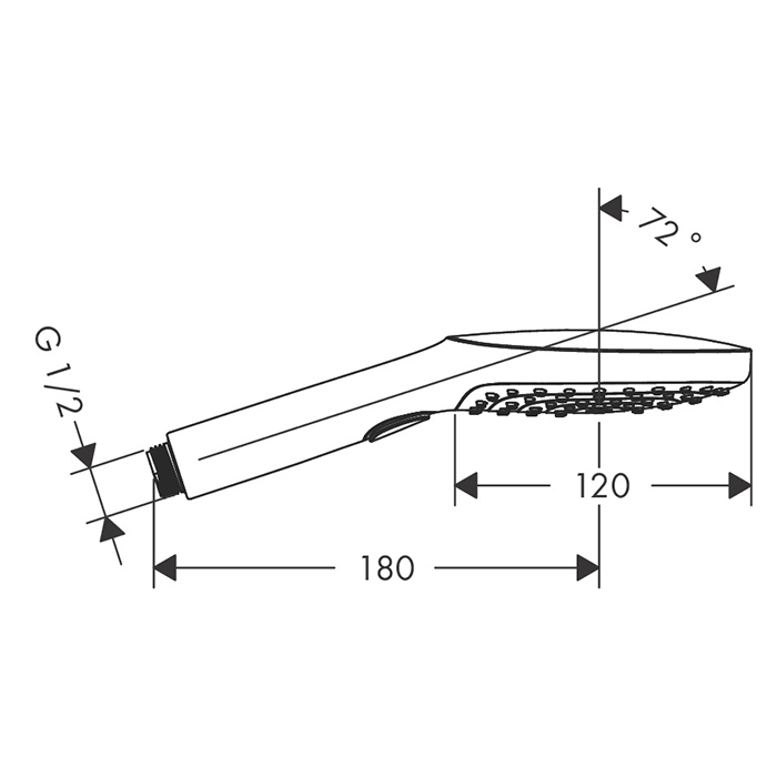 Hansgrohe Raindance Select 120 Air Ручной душ, цвет: золото 26520990