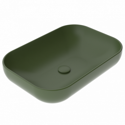 Раковина на столешницу 60x42 GSG EASY EALAVRE60026 олива матовая