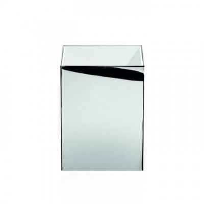 Decor Walther DW 74 Корзина для бумаги 17x17x24см, настольная, цвет: хром 614000