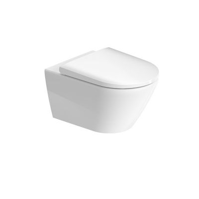 Унитаз подвесной безободковый 54 см. Duravit D-Neo, цвет-белый
